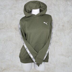 Puma Refined Elevated NWT Olive Green Hoodie Mens Womens Unisex Activewear